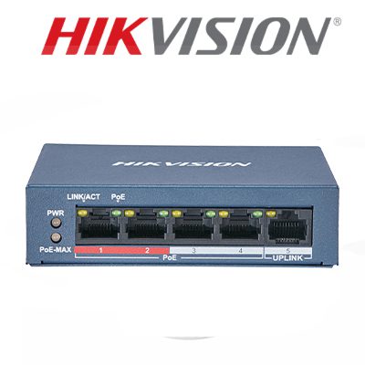 سوییچ 5 پورت هایک ویژن مدل DS-3E0105P-E/M