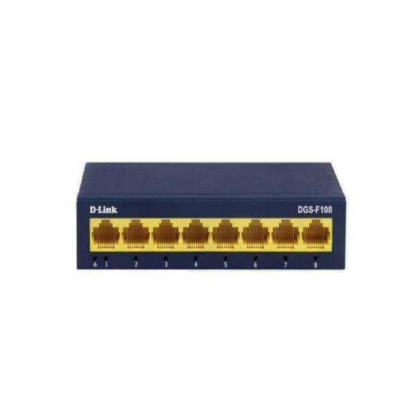 سوییچ شبکه 8 پورت دی-لینک مدل DGS-F108 سوییچ شبکه 8 پورت دی-لینک مدل DGS-F108