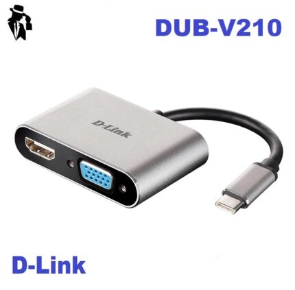 مبدل USB-C به VGA/HDMI دی-لینک مدل DUB-V210
